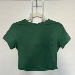 Cotton On Forest Green Crop Tee